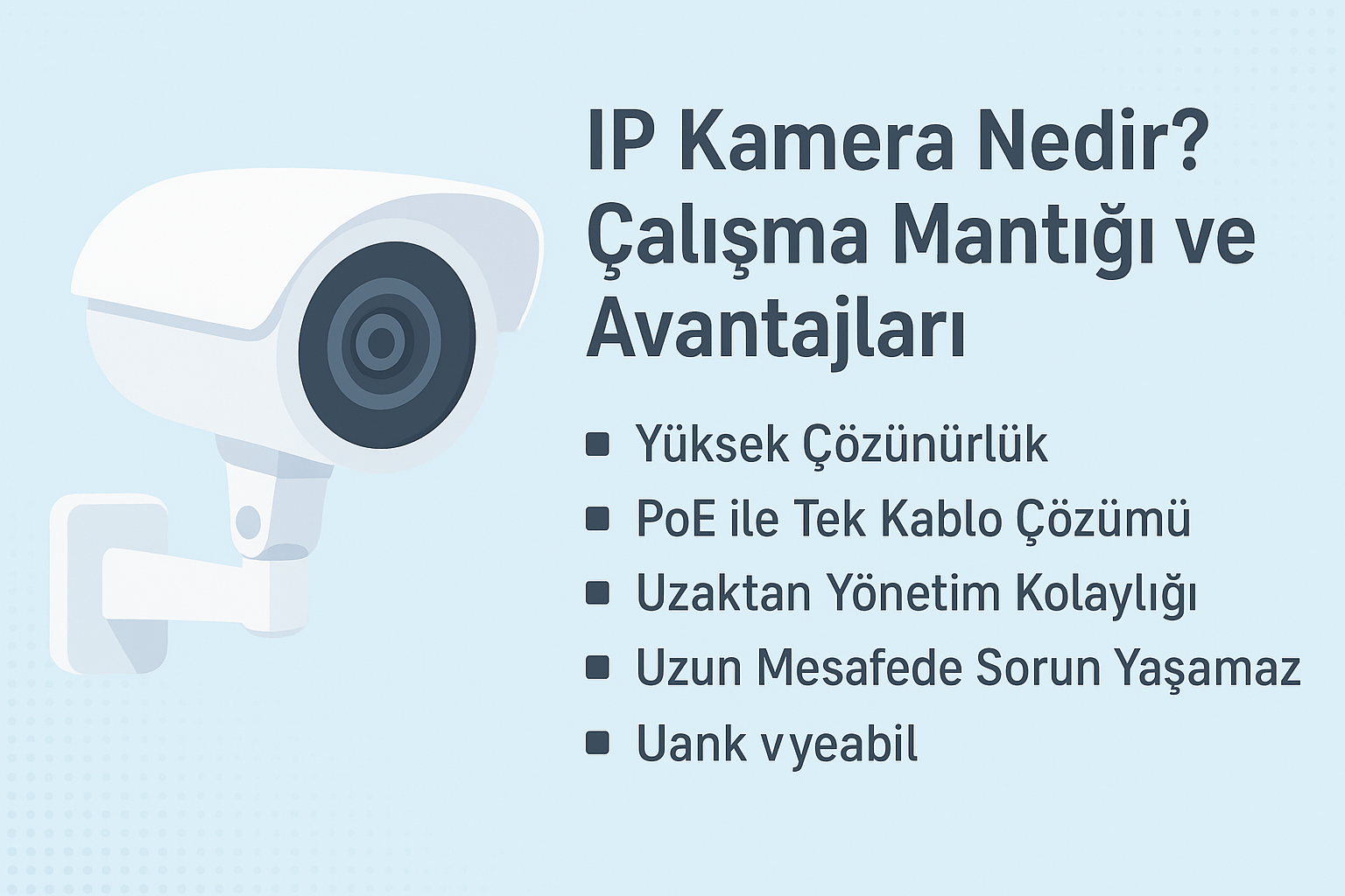 IP Kamera Nedir? Çalışma Mantığı ve Avantajları